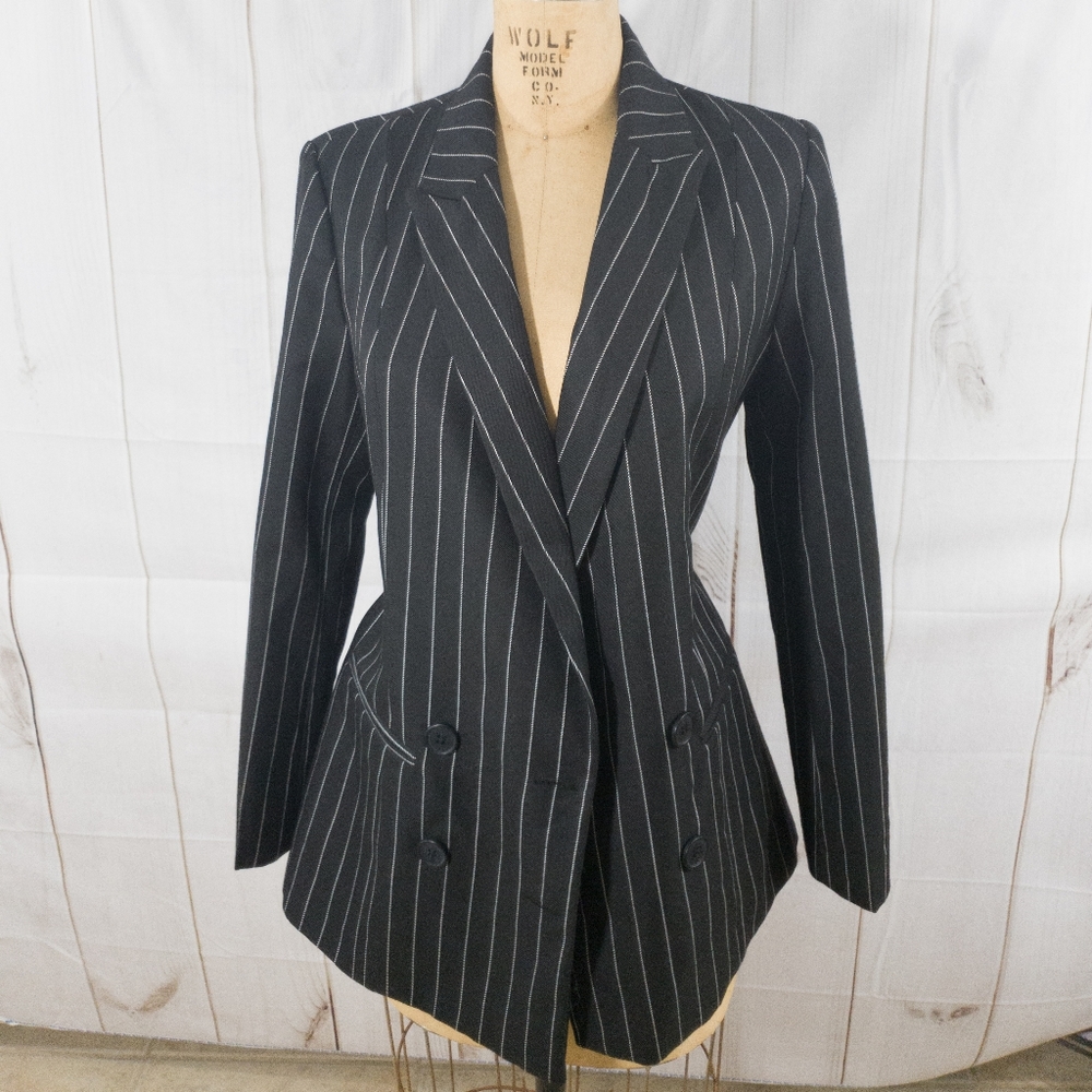 Forever 21 
Striped Double-Breasted Blazer